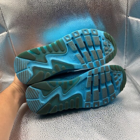 Size 8.5 Nike Air Max 90 Ultra BR Gamma Blue Womens Athletic Sneaker 725061-401 - Picture 10 of 11